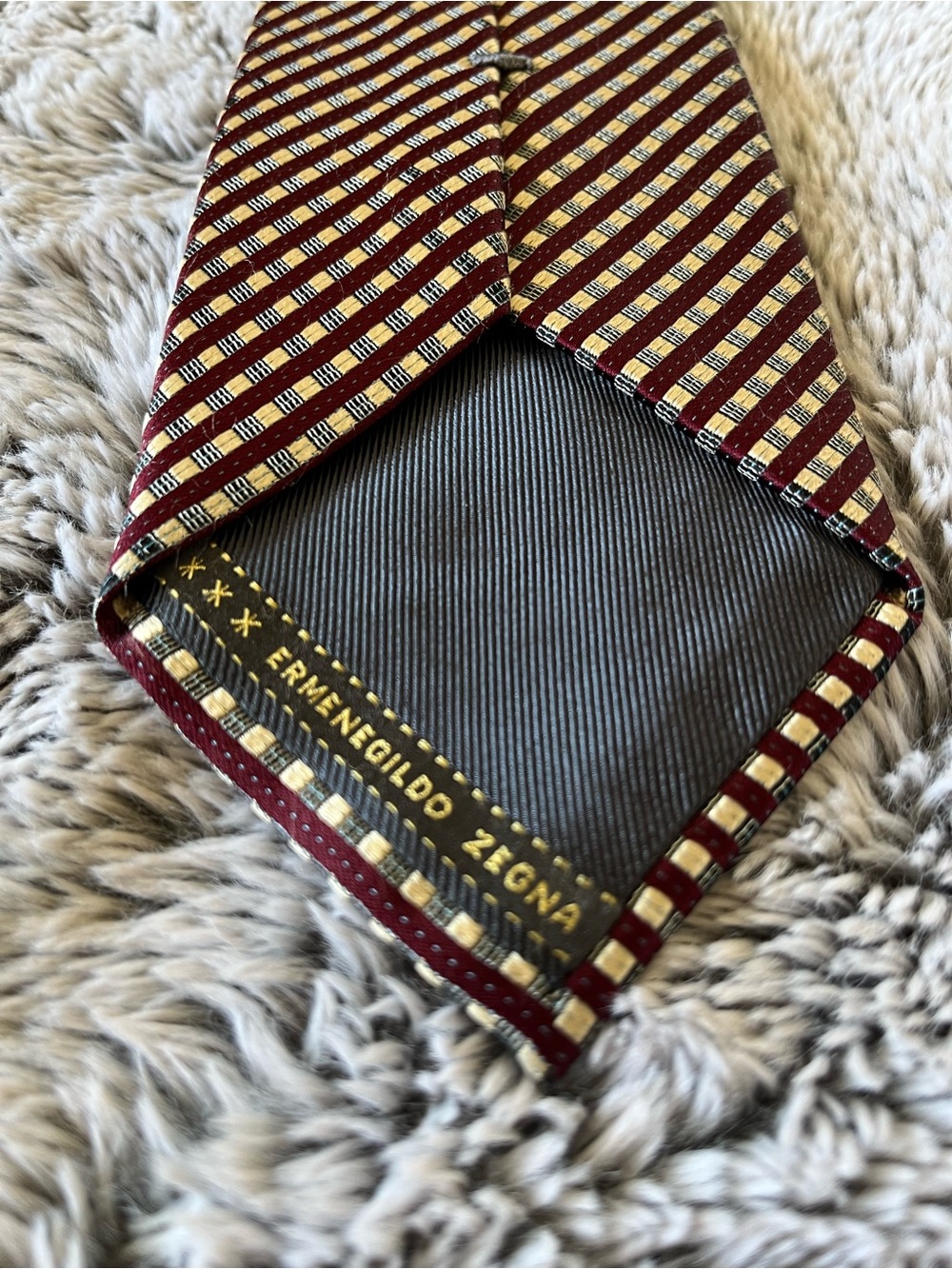 90s Vintage Ermenegildo Zegna Designer Silk Tie
